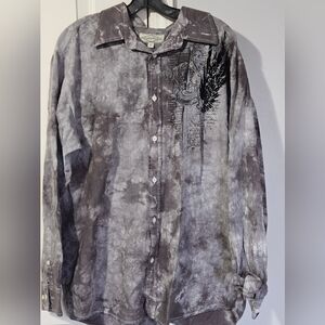 Eighty eight y2k button up